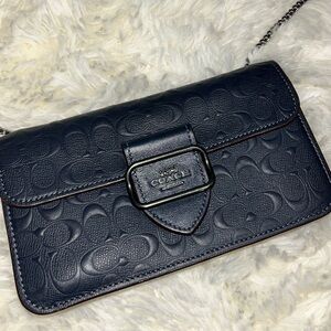 COACH navy blue crossbody bag